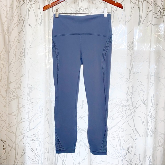 Lululemon Wunder Under Crop High Rise Flocked Everlux floral